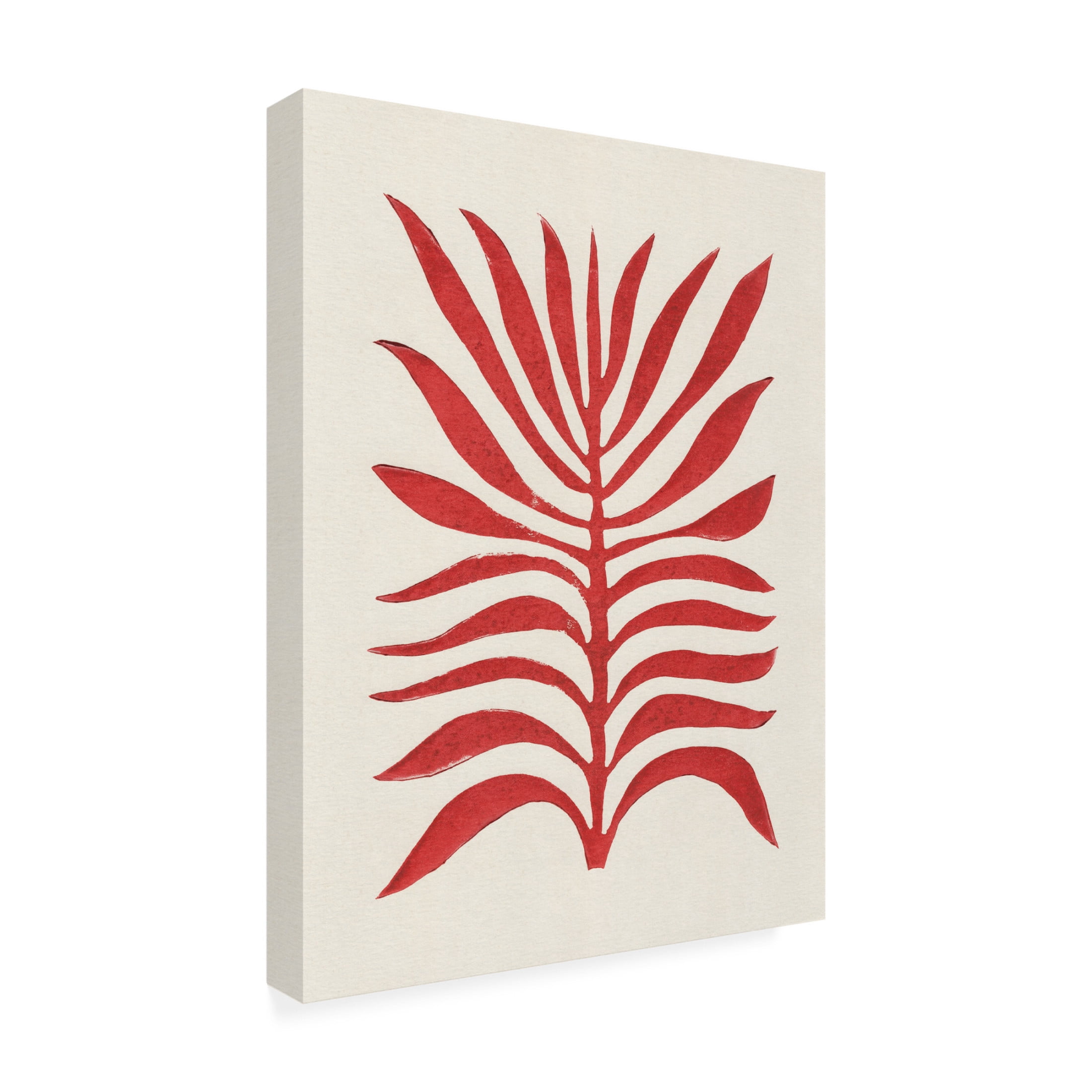 Trademark Fine Art Alisa Galitsyna Red Branch Lino Print Canvas Wall Art
