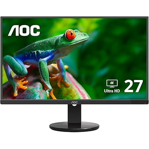 AOC U2790VQ 27" 4K 3840x2160 UHD Frameless Monitor, IPS, 5ms, 1 Billion+ Colors, DisplayPort/HDMI Inputs, Vesa, Black (open box)
