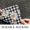 thumbnail image 6 of Black Daisy Flower Checkered Pattern Door Rugs,Washable Non Slip Door Mats Indoor,Decorative Door Mats,Entry Mat Indoor for Entrance,Bedroom,Kitchen,Bathroom,20"x32", 6 of 6