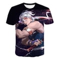 thumbnail image 1 of Camisetas de Demon Slayer de cuello redondo para niños, camisetas de manga corta de verano para niños y niñas, camisetas de ocio con estampado 3D de Anime Tees4T Gao Jinjia LED, 1 of 2