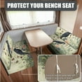 thumbnail image 4 of FOR U DESIGNS Raven Rose Print RV Dinette Cushion Covers Wear-Resistan Camper Seat Covers Dinette Booth with Pillowcase, RV Couch Protector Include 1 Backrest Cover and 1 Bench Cover, 4 of 8
