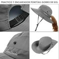 thumbnail image 6 of Women Wide Bucket Sun Hat UPF 50+ Outdoor Fishing Hiking Garden Protection Hat, 6 of 7