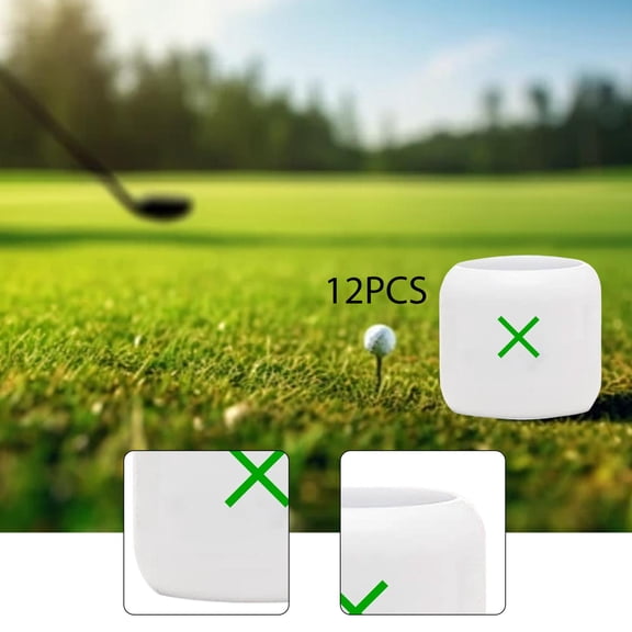 lacooooppia 12 Golf Practice Balls, Lightweight, Hollow And Portable Training Balls with Range for Indoor And Outdoor Use on The Golf Course