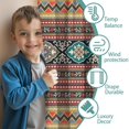 thumbnail image 3 of Blackout Kids Curtains,Orange Paisley Pattern Childrens Insulated Curtains Set Of 2,Bedroom Essentials,Toddler Room Decor 52x84in(132x213cm), 3 of 5