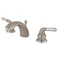thumbnail image 1 of 4 Inch -8 Inch Widespread Lavatory Faucet - Satin Nickel-Polished Chrome, 1 of 1