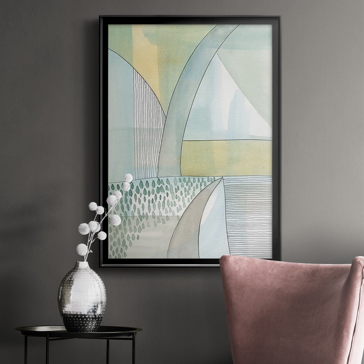 Mint Reflection II Premium Framed Print, in Gold, Black, or Silver - Ready to Hang