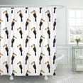 thumbnail image 1 of KSADK Colorful Aloha Toucan Tropical Summer Cute Bird Orange Animal Beak Black Bright Shower Curtain Bath Curtain 66x72 inch, 1 of 1