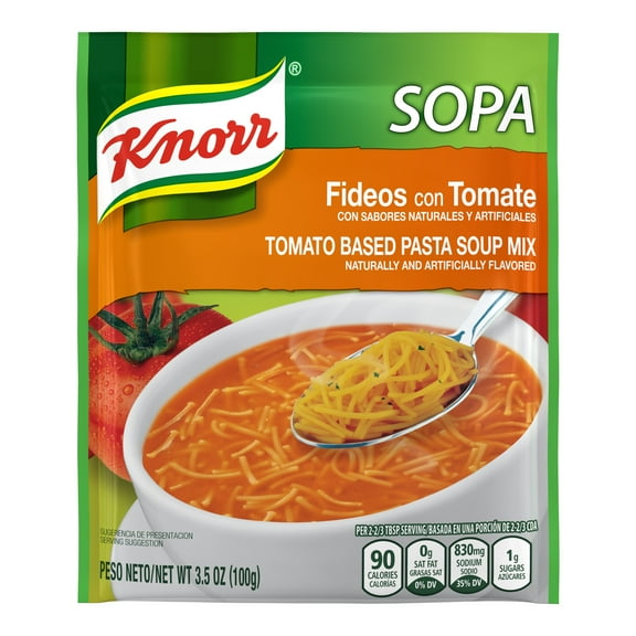 Knorr Sopa/Pasta Soup Mix Tomato Based Noodle Soup 3.5 Oz (Pack of 2)