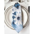 thumbnail image 2 of nqOlkjepod Blue White Floral Cloth Napkins Set of 8 Reusable Dinner Napkins, Elegant Rustic Butterfly Botanical Cocktail Napkin Washable Table Napkins for Wedding/Holiday Party/Baby Shower 20"x20", 2 of 8