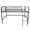 Black-Twin, variant on Metal Twin Loft Bed with Full-Length Guardrails,Secure Metal Twin Loft Bed,Black