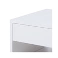 thumbnail image 2 of Contemporary Storage End Table With Metallic Base, Glossy White, 2 of 5