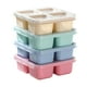 thumbnail image 2 of Juego de 4 recipientes Bento para refrigerios con 4 compartimentos para almacenar alimentos, salsas y condimentos. Lonchera de plástico apta para microondas y lavavajillas., 2 of 6