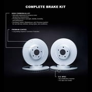 R1 Concepts Carbon Coated Disc Brake Rotor Set WDPN2-42012
