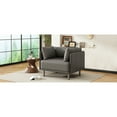 thumbnail image 6 of 39 - inch Vintage Grey - Sleek and Versatile Style - Various Interior Spaces - Durable Faux Leather Finish, 6 of 6