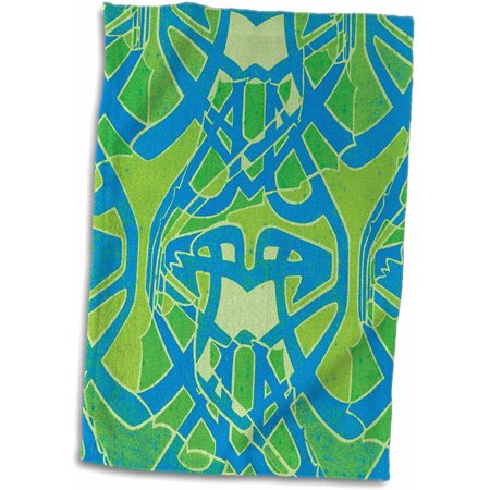 3D Rose and Vintage Art Nouveau Celctic Knots Abstract Design Hand/Sports Towel, 15 x 22