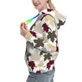 thumbnail image 2 of Xecao colorful Maple Pattern Hoodies for Women Sweatshirts Long Sleeve Sweatshirts Pullover Outfits with Pocket-Large, 2 of 7