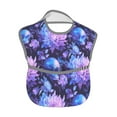 thumbnail image 2 of Susaid White Skull Flower Print Bibs for Babies Toddlers Adjustable Waterproof Free Soft Durable Bibs for eating with Large Pocket Food Catcher, 2 of 8