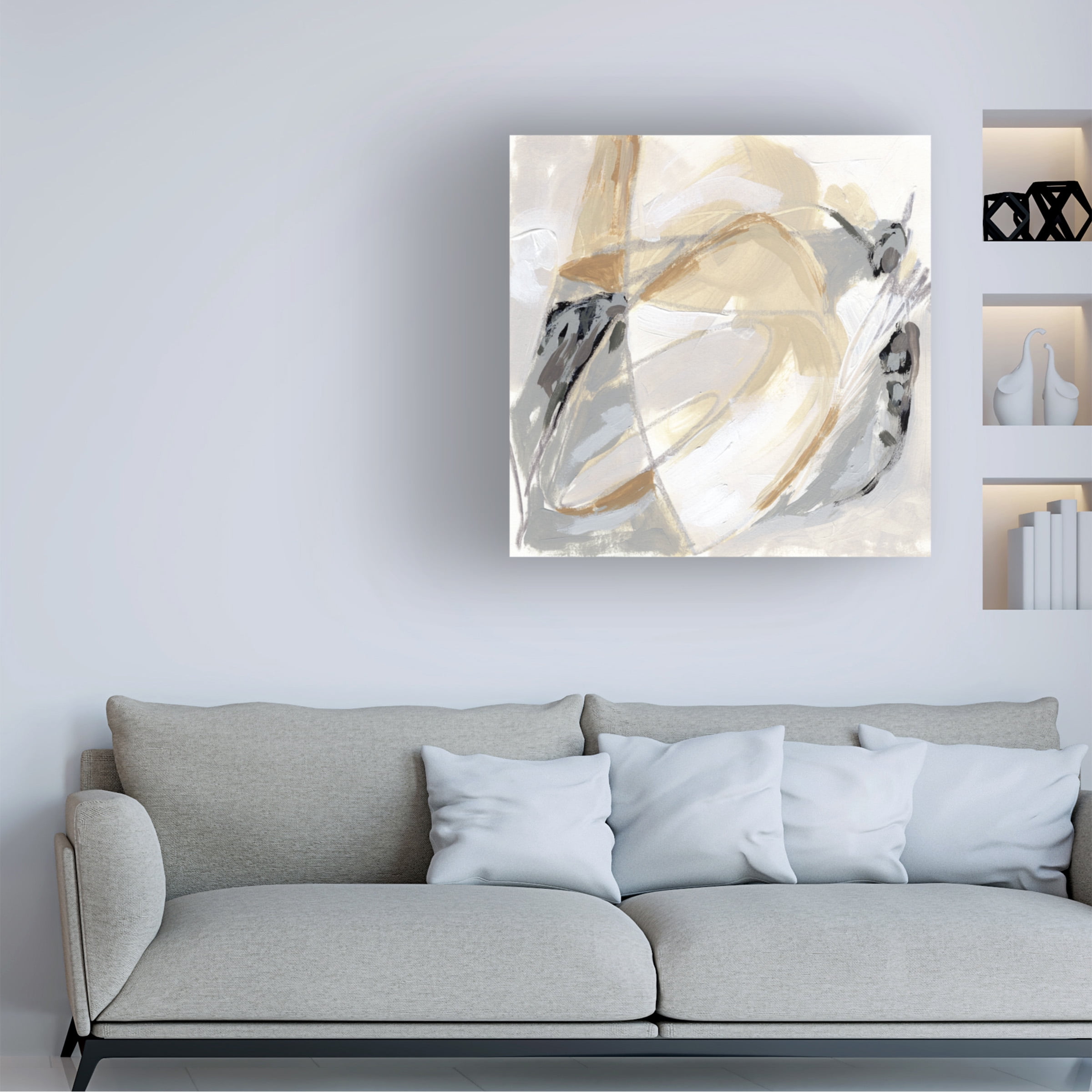 June Erica Vess 'Neutral Singularity I' Canvas Art