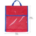 thumbnail image 2 of TISHITA Tote Bag Large Capacity School Bag Polyester for Primary Secondary Student Red, 2 of 8
