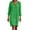 Green, variant on Zanvin Fall Dresses , Summer Cotton and Linen Dresses V-Neck 3/4 Sleeve Loose Solid Color Dress Below the Knee Dress A-Line Dress, Blue, XL