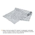 thumbnail image 3 of Uxcell 27.5" x 14.2" Alfombrilla Antideslizante para Bañera de Baño Gris, 3 of 6