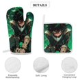 thumbnail image 4 of My Hero Academia 4 Pcs Oven Mitts And Pot Holders Kitchen Oven Glove with Potholders Non-Slip Cooking Gloves for Cooking Baking Grilling, 4 of 7