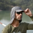 thumbnail image 3 of Summer Protective Baseball Hat Men Removable Hat Protect Face Neck Cover Ear Flap Quick Drying UV Protection Hat Undefine Nasi Beige One Size, 3 of 6