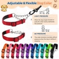 thumbnail image 6 of Uxcell Dog Chain Collars, No Pull Dog Collar Adjustable Reflective Nylon with Alloy Steel Chain, (L-24 Inch, Rose Red), 6 of 7