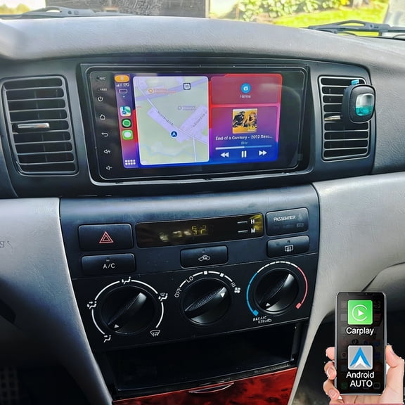 Gsuatey Car Stereo for Toyota Corolla 2000-2006 Radio with Wireless Carplay Android Auto, 7" Touch Screen in-Dash GPS Navigation Bluetooth WiFi Mirror Link Unit Backup Camera