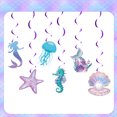 thumbnail image 6 of Mermaid Birthday Party Supplies, Mermaid Party Tableware Set Includes Plates, Napkins and Tablecloth, Perfect for Kids Birthday Party Decorations, Serves 10 Guests, 6 of 7