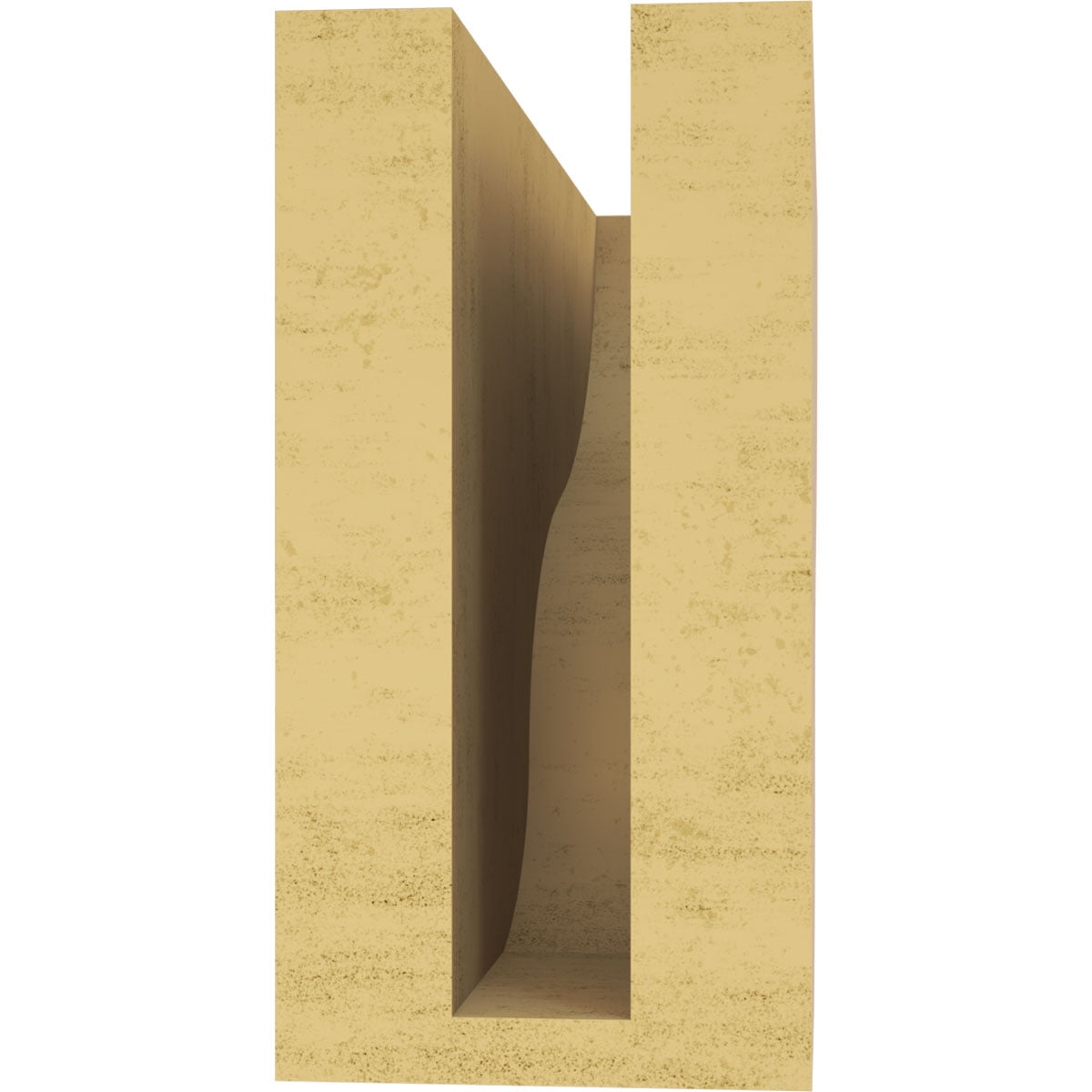 3"W x 9"D x 6"H Classic Greensboro Rough Cedar Woodgrain TimberThane Corbel, Primed Tan