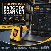 Wireless 2D Barcode Scanner, USB QR Code Reader with Stand, 1D/2D Plug & Play Scanner for POS Inventory