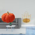 thumbnail image 2 of Encantador Cojín De Sofá De Felpa De Calabaza Y Escurridor De Tazas De Metal Giratorio De 360 ​​grados Para Un Acogedor Organizador De Decoración De Dormitorio Y Sala De Estar., 2 of 8