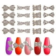 thumbnail image 1 of 12 Uds. De diamantes de imitación de aleación para uñas con lazo, Kit de pajarita, cristales para uñas acrílicas, joyas, diamantes de imitación, arte de uñas, 1 of 6