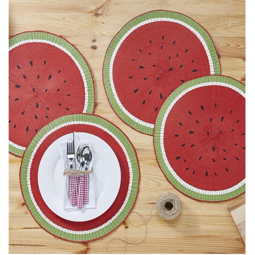 Two's Company Watermelon Placemats, Set of 4
