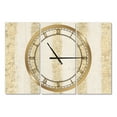 thumbnail image 1 of Designart 'Gold Glam Stipes Pattern Horloge Murale Multipanel Traditionnelle, 1 of 4