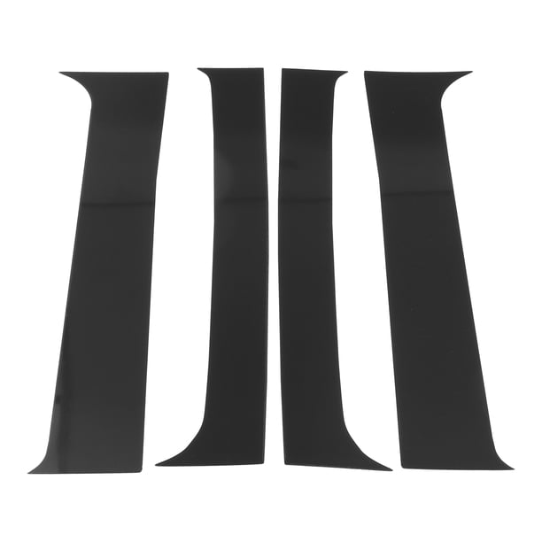 Moldura de Ventana de Pilar de Puerta Unique Bargains para Chevy Silverado 2000-2006 Negro Frontal Izquierdo Derecho Sticker Antirrayaduras Cubierta Exterior de Pilar 4 Pcs