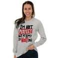 thumbnail image 4 of I'm Not Perfect Funny Insulting Long Sleeve TShirt Men Women Brisco Brands S, 4 of 5