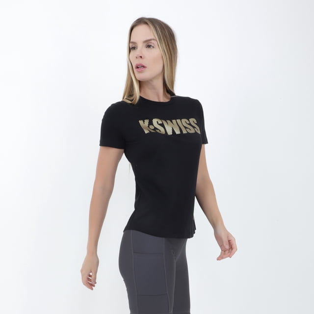 Playera Dama K-Swiss GTSW-04 Color Negro