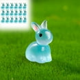 thumbnail image 2 of Summer Clearance Holiday Deals! QTOCIO Toddler Toys, Kids Toy Gifts, 14 PCS Luminous Mini Resin Bunny Plastic Rabbits Glowing In The Dark Miniature Bunnies Figurines For Easter Mini Decoration, 2 of 6