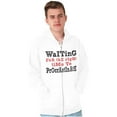 thumbnail image 5 of Funny Waiting to Procrastinate Joke Zip Up Hoodie Men's Women's Brisco Brands S, 5 of 6