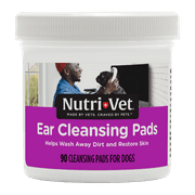 Nutri-Vet Ear Cleansing Pads, Helps Wash Away Dirt, 90 Count