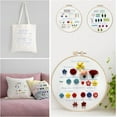 thumbnail image 3 of 3 Sets Embroidery Kit Beginners Embroidery Stitch Practice Kit 3 Sets Hand Embroidery Starter Kit with 1 Hoop Learn 25 Different Stitches for Craft Lover Adult Stitch with Embroidery Skill Techniques, 3 of 7