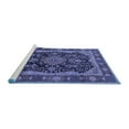 thumbnail image 2 of Ahgly Company Machine Washable Indoor Round Persian Blue Traditional Area Rugs, 4' Round, 2 of 4