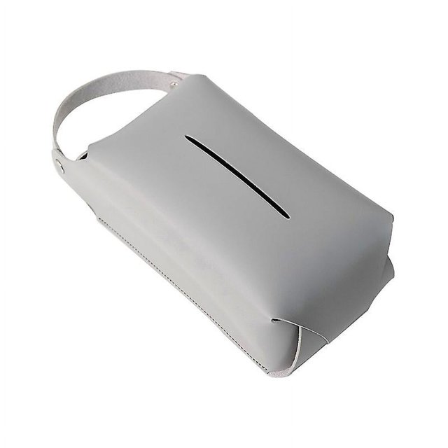 1 funda para pañuelos colgantes para coche, funda moderna de piel sintética para pañuelos, funda rectangular para servilletas, para coche, cocina, baño y dormitorio