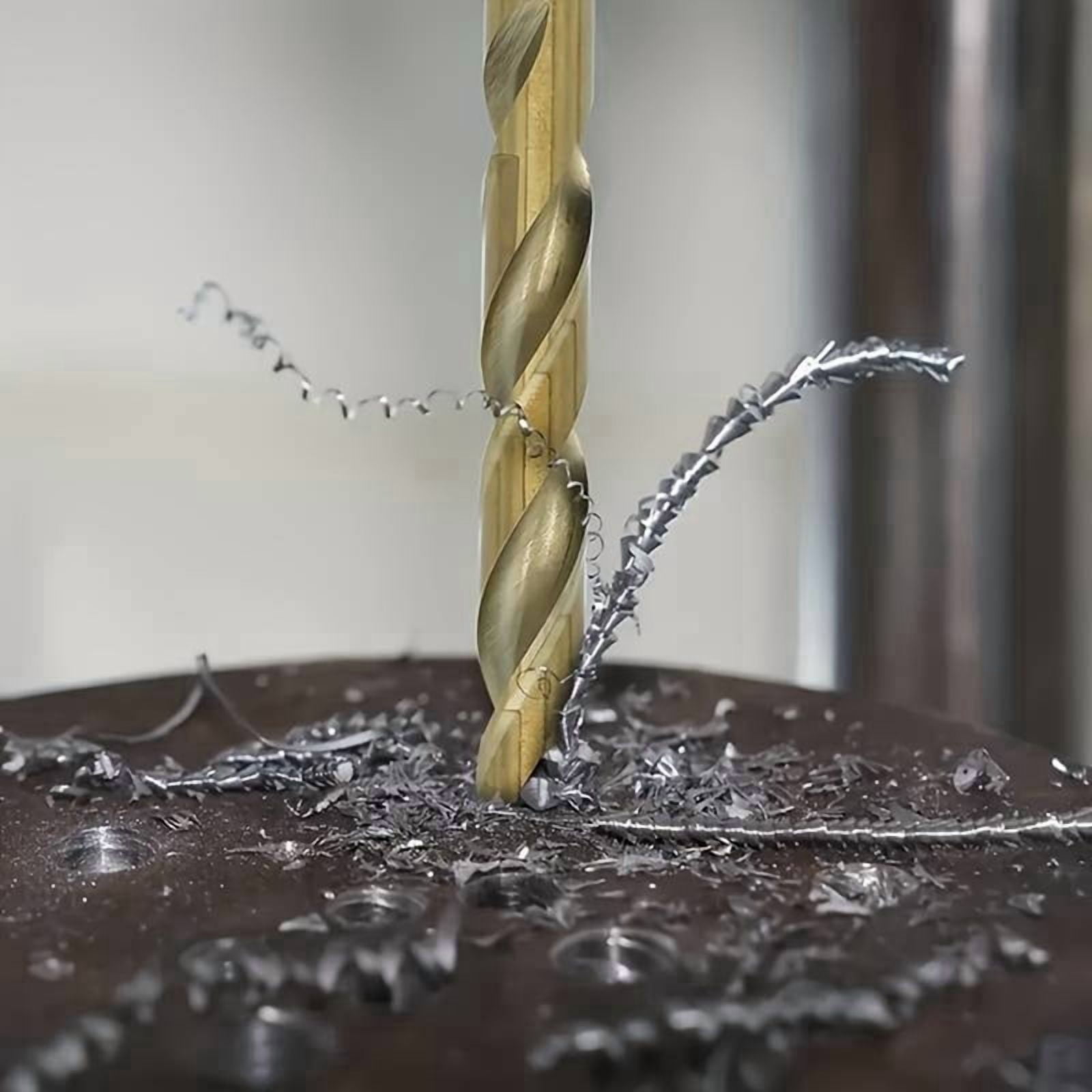Industrial-Grade Full-Grinding Small Twist Drill 60PC High-Speed Steel Round Shank Number Drill Box