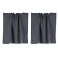 thumbnail image 1 of Unique Bargains Rideaux Courts à Étages 29 Pouces L x 24 Pouces L Demi-Rideau pour Fenêtre Française 2 Panneaux Gris, 1 of 6