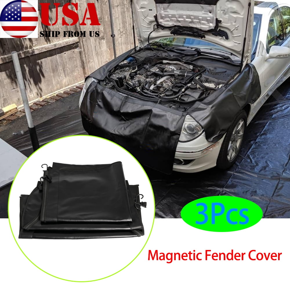 Auto Repair Fender Cover With Magnet Anti-scratch Dirt-proof Protective Pad 3PCS 