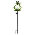 thumbnail image 2 of Zxsyw Solar Garden Lights Frog Decoration, Outdoor Patio Lamp with Glass Crackle Design, Decorative Yard Lights for Lawn and Garden, 2 of 5