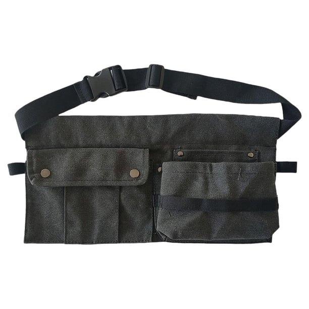Bag de cintura para herramientas Bolsa de cintura para la cintura desmontable Bag Barber Barber Tool Bag Herramients Organizador para electricistas Negro